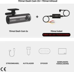 70Mai - Dashboard Camera 1S Voor Auto - 1080p Full HD Camera - Verbinden Met Telefoon - Parkeerstand Met Ingebouwde G-sensor - 130º Groothoeklens - Engels Voice Control 19 70Mai - Dashboard Camera 1S Voor Auto - 1080p Full HD Camera - Verbinden Met Telefoon - Parkeerstand Met Ingebouwde G-sensor - 130º Groothoeklens - Engels Voice Control -Auto-Onderdelen 1200x1167