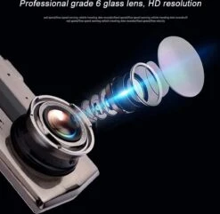 TechU™ Dashcam M14 Pro Dual Camera – Dashboardcamera – 4.0 Inch IPS Scherm – Full HD 1080p – Loop Recording – Nachtvisie – Bewegingssensor – G-sensor – Autocamera Voor én Achter - Voor Auto -Auto-Onderdelen 1200x1170