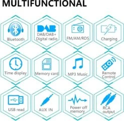 TechU™ Autoradio T93 – 1 Din Met Afstandsbediening – 7 Kleuren LCD Display – Bluetooth – AUX – USB – SD – DAB DAB+ FM Radio – Handsfree Bellen 22 TechU™ Autoradio T93 – 1 Din Met Afstandsbediening – 7 Kleuren LCD Display – Bluetooth – AUX – USB – SD – DAB DAB+ FM Radio – Handsfree Bellen -Auto-Onderdelen 1200x1172