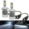 Merkloos H4 LED Lampen (set 2 Stuks) HB2 9003 CANbus Geschikt 4300k Naturel Wit 8000LM IP68 72 Watt , Vintic , Motor / Auto / Scooter / Dimlicht / Grootlicht / Koplampen / Auto / Autolamp / Autolampen / Lamp / Car Light / Vespa Sprint Primavera