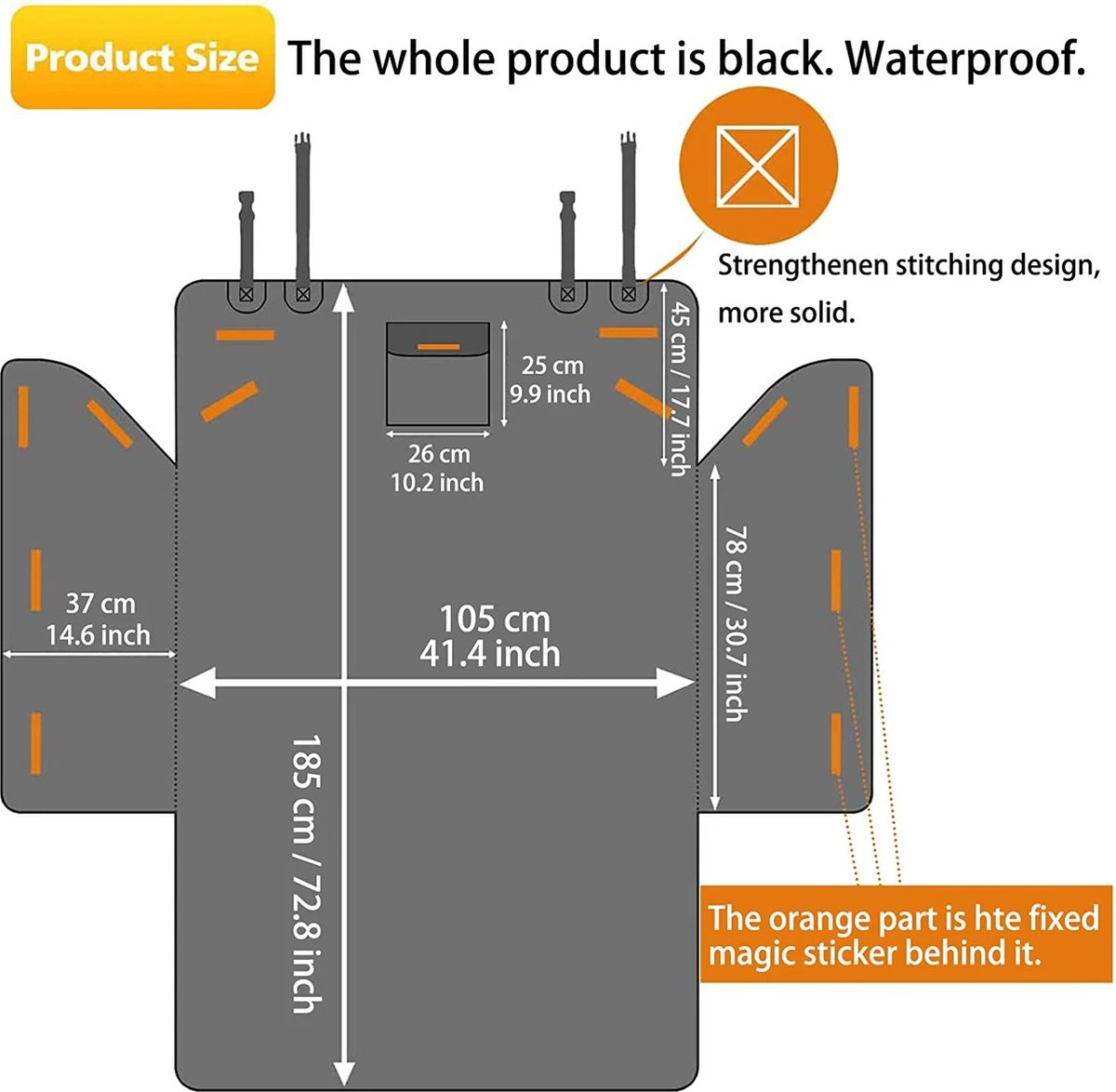 Kofferbakbescherming Voor Hond - Universele Antislip Autolaars Hondendeken Met Zijbescherming En Bumperbescherming, Waterdicht En Aangroeiwerende, Gemakkelijk Schoon Te Maken 6 Kofferbakbescherming Voor Hond - Universele Antislip Autolaars Hondendeken Met Zijbescherming En Bumperbescherming, Waterdicht En Aangroeiwerende, Gemakkelijk Schoon Te Maken - Afbeelding 4