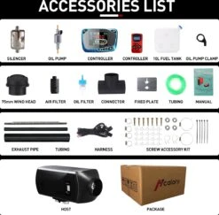 Merkloos Standkachel 12V 2000W Zwart Voor Auto Vrachtwagen Bus Boot RV -Auto-Onderdelen 1200x1181 7