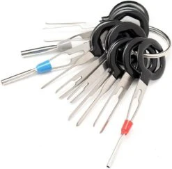 Merkloos 11 STUKS Auto Extractor Terminal Removal Tool Kit Elektrische Bedrading Crimp Connector Puller Release Pin Extractor Kit