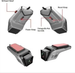 DrPhone DC12 Auto Dashcam Voor – Full HD 1080P - Nachtzicht – Bewegingsdetectie - 170 ° Groothoek Lens - Zwart -Auto-Onderdelen 1200x1182