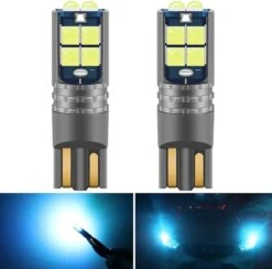 Merkloos High Power LED T10 IJs Blauw - W5W (set) [Stadsverlichting - Parkeerverlichting - Kentekenverlichting - Interieurverlichting]