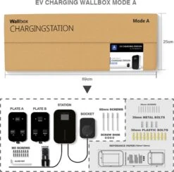 Laadpaal Wallbox Laadstation EV Charger 11kw 16A 3-Fase Type 2 Stopcontact -Auto-Onderdelen 1200x1187