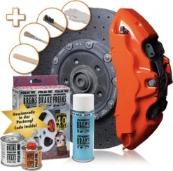 Foliatec Remklauwlakset - Burning Red Glans - 7 Componenten - Limited Edition