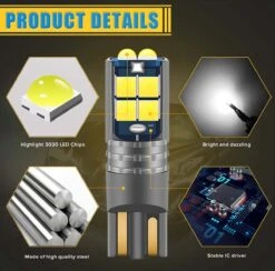 Merkloos High Power LED T10 IJs Blauw - W5W (set) [Stadsverlichting - Parkeerverlichting - Kentekenverlichting - Interieurverlichting] -Auto-Onderdelen 1200x1187 4