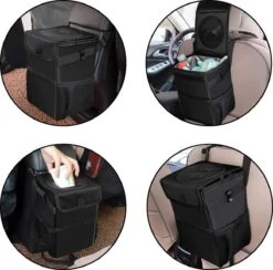 Merkloos Autoprullenbak – Zwart – Draagbaar En Opvouwbaar Afvalbakje -Auto-Onderdelen 1200x1187 6