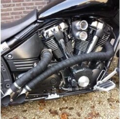 Merkloos Uitlaat Heat Isolatie Wrap / Band - Zwart - 10 Meter -Auto-Onderdelen 1200x1188 10