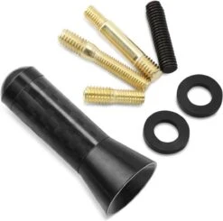 Merkloos Antenne - Auto Antenne - Carbon Fiber Antenne - Korte Antenne Universeel -Zwart