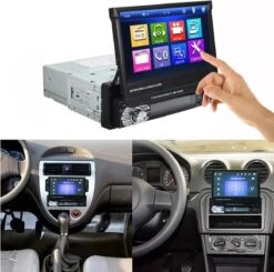 TechU™ T38 Autoradio 1 Din 7 Inch HD + Afstandsbediening | Bluetooth - USB - AUX - SD | Bluetoothradio | Handsfree Bellen | Autoradio Met Scherm | Stembediening -Auto-Onderdelen 1200x1191 7