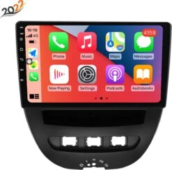 Boscer® Autoradio Android 11 - Peugeot 107, Toyota Aygo & Citroen C1 - Apple Carplay & Android Auto (Draadloos) - 10.1" Navigatiesysteem