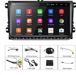 Auto Radio - Android 11 - Carplay -9 Inch HD Scherm - Autoradio- WIFI GPS - USB -Navigatie- Volkswagen,Skoda&Seat - Achteruitrij Camera -Auto-Onderdelen 1200x1192 2