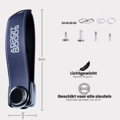 AdroitGoods Sleutel Organizer Sleutelhouder - Key Organizer - Keychain Multitool Sleutelhanger - Sleuteletui 2 Tot 7 Sleutels - Leer - Blauw -Auto-Onderdelen 1200x1196 17
