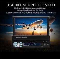 TechU™ T38 Autoradio 1 Din 7 Inch HD + Afstandsbediening | Bluetooth - USB - AUX - SD | Bluetoothradio | Handsfree Bellen | Autoradio Met Scherm | Stembediening -Auto-Onderdelen 1200x1197 5