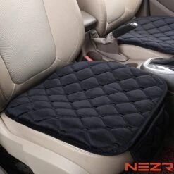 Nezr® Autostoelhoes Universeel Voorkant 1 Stuk - Auto Accessoires - Autohoes - Autostoel Beschermer - Zwart - Pluche
