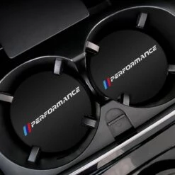 Merkloos Set Van 2 Bekerhouder Inleggers - Performance - Geschikt Voor BMW - Past Bij Oa. BMW 1-serie / 3-serie / 5-serie / E46 / E90 / E92 / M3 / M4 / M5 / X1 / X3 / X5 - Foam Bekerhouders Onderzetters - Zwart Met Rood - Auto Accessoires -Auto-Onderdelen 1200x1200 1037