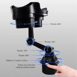2 In 1 Auto Mobiele Telefoon Bekerhouder Lade Auto Voertuig Voedsel Tafel Auto Lade Tafel Voor Eten -Auto-Onderdelen 1200x1200 1047