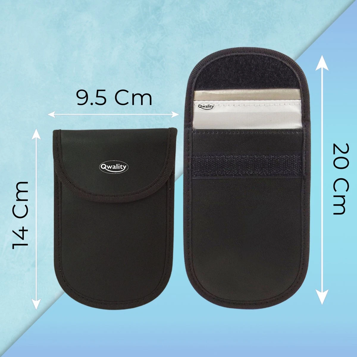 Faraday Kooi Hoesje (2 PACK) + 2x RFID Kaarthouders - Autosleutel RFID Antidiefstal - Keyless Entry Go Sleutel Etui - Qwality4u 10 Faraday Kooi Hoesje (2 PACK) + 2x RFID Kaarthouders - Autosleutel RFID Antidiefstal - Keyless Entry Go Sleutel Etui - Qwality4u - Afbeelding 8