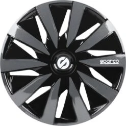 Sparco Wieldoppen Lazio 13 Inch Abs Zwart/grijs Set Van 4