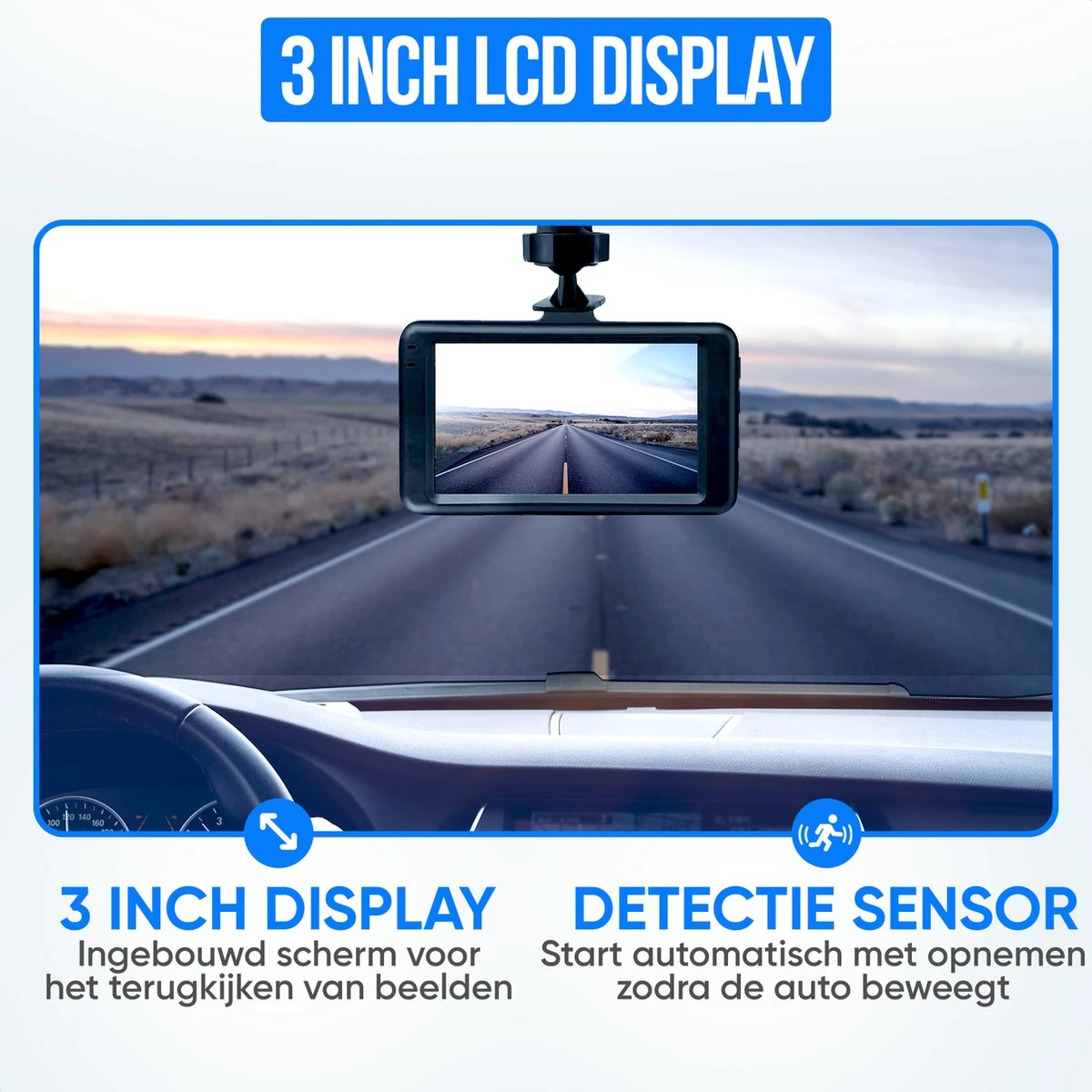 Strex Dashcam Voor Auto - Dashboard Camera - 1080P Full HD Auto Camera Met Bewegingsdetectie - Nachtzicht - G-Sensor - 150° Groothoeklens 9 Strex Dashcam Voor Auto - Dashboard Camera - 1080P Full HD Auto Camera Met Bewegingsdetectie - Nachtzicht - G-Sensor - 150° Groothoeklens - Afbeelding 7