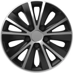 Wieldoppen 14 Inch - Rapide Zilver/zwart - 4 Stuks