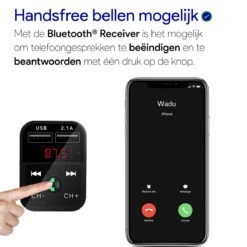 Bluetooth FM Transmitter - Bluetooth Ontvanger Voor In De Auto - USB - Handsfree Carkit -Auto-Onderdelen 1200x1200 180