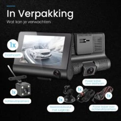 Living Needs Dashcam- Dashcam Voor Auto - Voor En Achter Camera - Full HD - Parkeerstand Met Ingebouwde G-sensor - 170° Wijdhoeklens - Nachtvisie. -Auto-Onderdelen 1200x1200 23