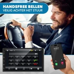 Universele Autoradio - Apple Carplay & Android Auto -Bluetooth - Navigatie - Handsfree - Android Met Google Play -7'' Touchscreen -Auto-Onderdelen 1200x1200 255