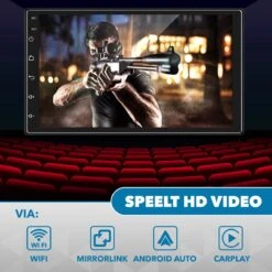 Universele Autoradio - Apple Carplay & Android Auto -Bluetooth - Navigatie - Handsfree - Android Met Google Play -7'' Touchscreen -Auto-Onderdelen 1200x1200 263
