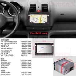 VW Golf 4, Passat, Polo, Jetta, Transporter, Seat Ibiza, Leon 2Din Android Radio. Met Inge -Auto-Onderdelen 1200x1200 271