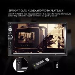 TechU™ Autoradio AT3 – 2 Din 7 Inch Touchscreen Monitor – Incl. Achteruitrijcamera – Bluetooth – Handsfree Bellen – FM Radio – USB – AUX – SD – Incl. Afstandsbediening En Stuurwielbediening -Auto-Onderdelen 1200x1200 278