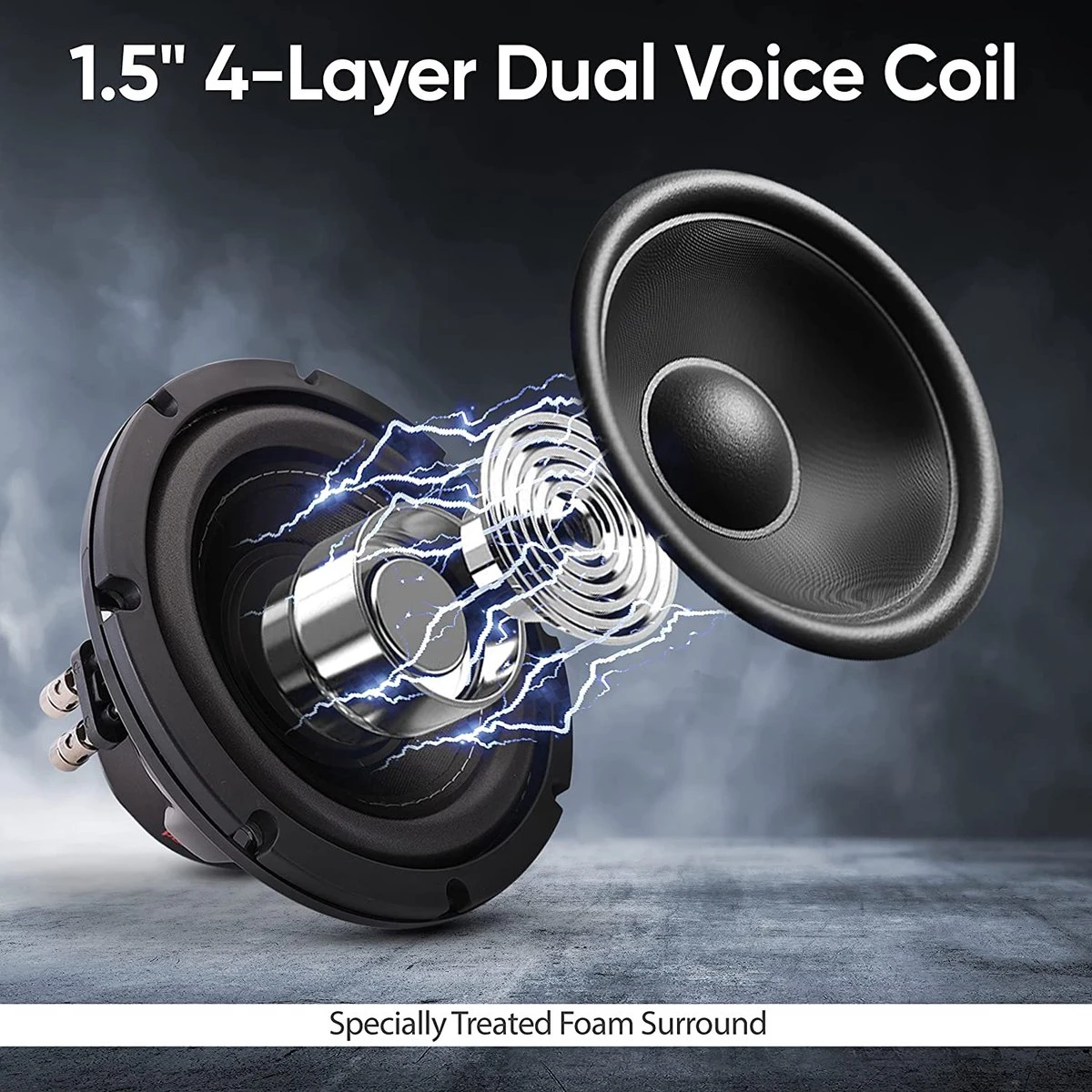 Subwood PYLE PLPW8D - 8 Inch 20 Cm 400 Watt RMS En 800 Watt Max Wood DVC Subwoofer Met Dubbele Spoel 4+4 Ohm - Geschikt Voor Auto's, Kisten En Deuren 4 Subwood PYLE PLPW8D - 8 Inch 20 Cm 400 Watt RMS En 800 Watt Max Wood DVC Subwoofer Met Dubbele Spoel 4+4 Ohm - Geschikt Voor Auto's, Kisten En Deuren - Afbeelding 2