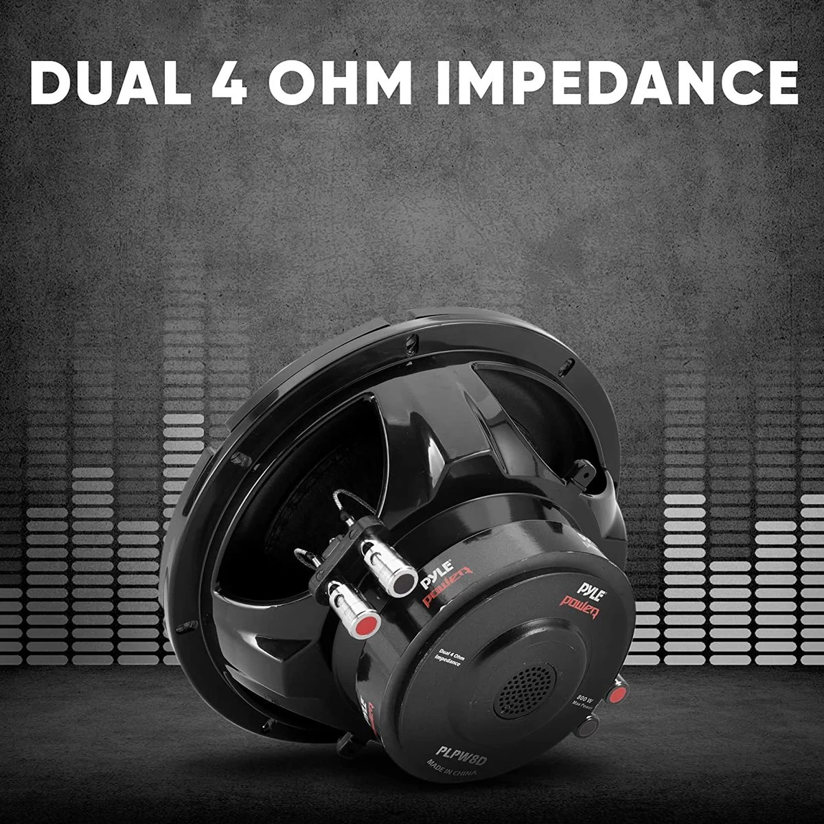 Subwood PYLE PLPW8D - 8 Inch 20 Cm 400 Watt RMS En 800 Watt Max Wood DVC Subwoofer Met Dubbele Spoel 4+4 Ohm - Geschikt Voor Auto's, Kisten En Deuren 8 Subwood PYLE PLPW8D - 8 Inch 20 Cm 400 Watt RMS En 800 Watt Max Wood DVC Subwoofer Met Dubbele Spoel 4+4 Ohm - Geschikt Voor Auto's, Kisten En Deuren - Afbeelding 6