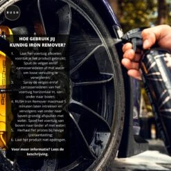 RUSH Velgenreiniger - Voor Auto & Motor - Auto Wassen - Iron Remover - 750ml -Auto-Onderdelen 1200x1200 363