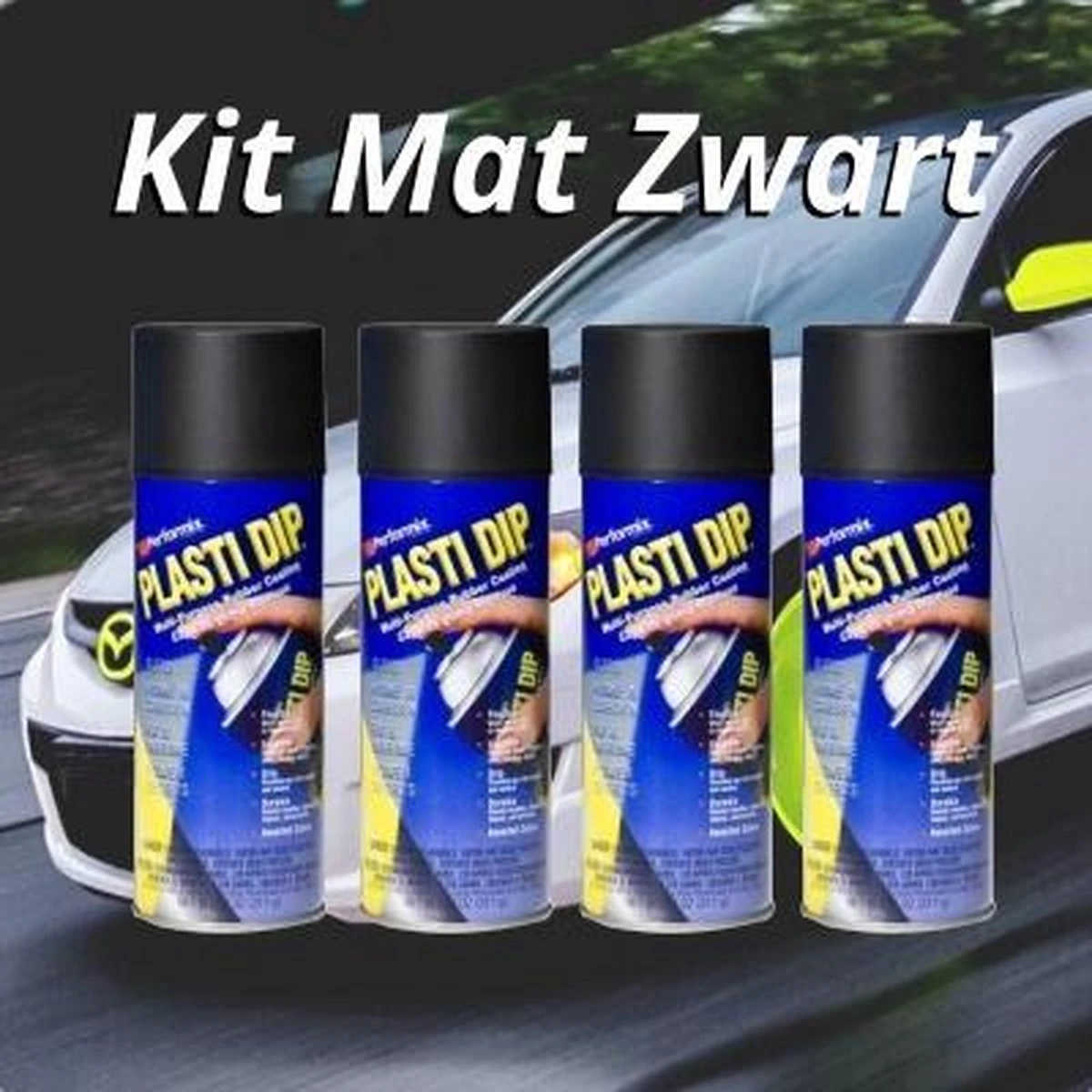 PlastiDip Mat Zwart - 4 Bussen 3 PlastiDip Mat Zwart - 4 Bussen