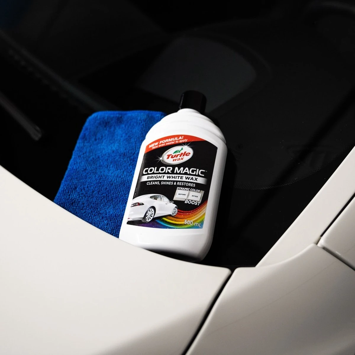 Turtle Wax 52712 Color Magic Bright White Wax - 500ml - Wit 7 Turtle Wax 52712 Color Magic Bright White Wax - 500ml - Wit - Afbeelding 5