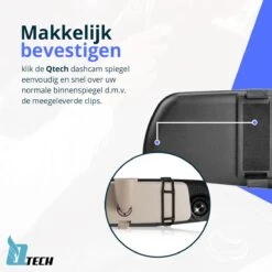 Qtech Dual Dashcam Voor Auto - Voor En Achter Camera - Spiegel - Full HD - 32GB - G Sensor - Bewegingsdetectie En Parkeerstand - Nederlandse Handleiding -Auto-Onderdelen 1200x1200 41