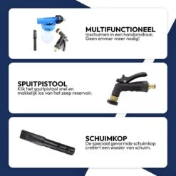 STACK Foam Gun | Tuinslang - Gardena Aansluiting - Snow Foam Gun - Foam Lance - Foam Gun Tuinslang - Schuimapparaat Voor Tuinslang - Foam Cannon - Autospuit - Schuimpistool Auto - Foam Gun Auto - Auto Schoonmaken - Auto Wassen - Autowas Producten -Auto-Onderdelen 1200x1200 493