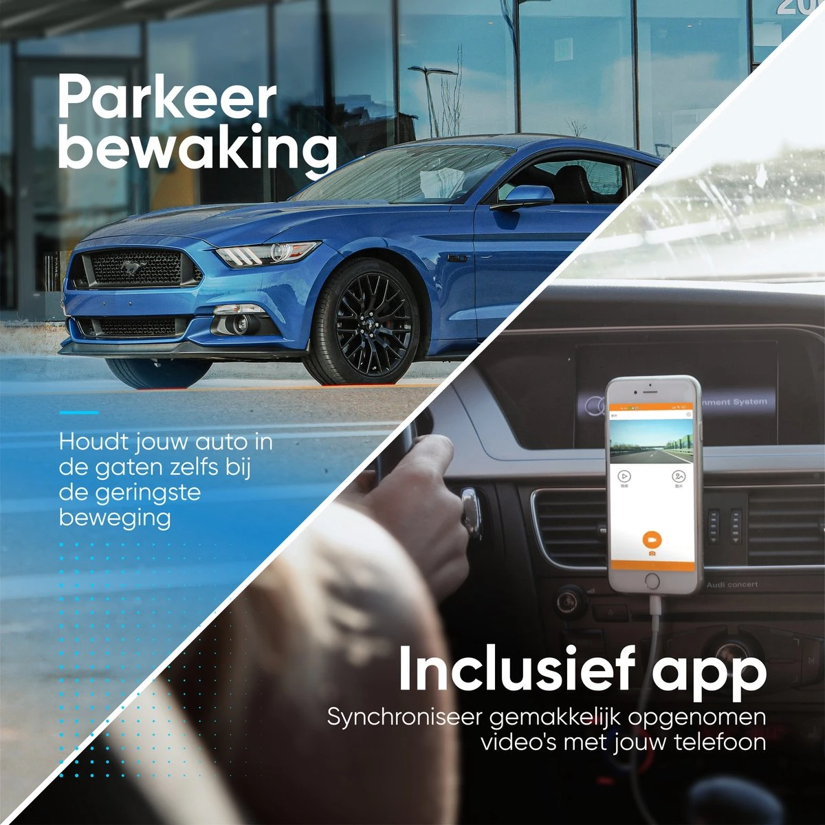 AyeCam Dashcam Pro Max - FULL HD & Nachtvisie – G-Sensor - Incl 32GB SD - Dashcam Voor Auto - Met App 5 AyeCam Dashcam Pro Max - FULL HD & Nachtvisie – G-Sensor - Incl 32GB SD - Dashcam Voor Auto - Met App - Afbeelding 3