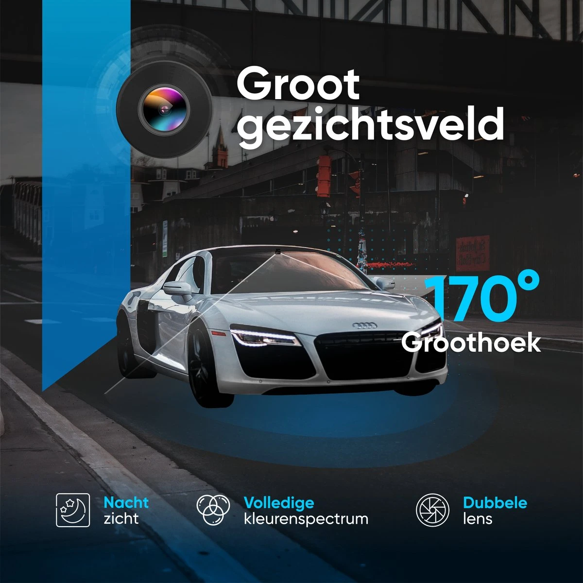 AyeCam Dashcam Pro Max - FULL HD & Nachtvisie – G-Sensor - Incl 32GB SD - Dashcam Voor Auto - Met App 7 AyeCam Dashcam Pro Max - FULL HD & Nachtvisie – G-Sensor - Incl 32GB SD - Dashcam Voor Auto - Met App - Afbeelding 5