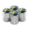 Set Aluminium Ventieldopjes. Zweedse Vlag. -Auto-Onderdelen 1200x1200 669