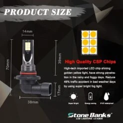 Merkloos HB3 9005 Led Mistlicht 6000K - Mistlampen (set) [Fog Lights] -Auto-Onderdelen 1200x1200 704