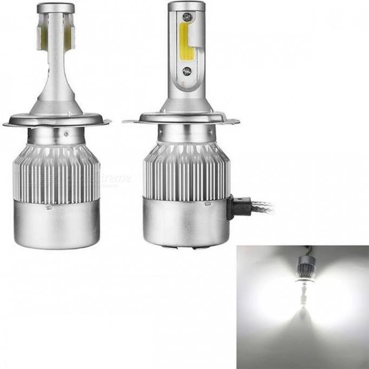 Merkloos H4 LED Lampen (set 2 Stuks) HB2 9003 CANbus Geschikt 4300k Naturel Wit 8000LM IP68 72 Watt , Vintic , Motor / Auto / Scooter / Dimlicht / Grootlicht / Koplampen / Auto / Autolamp / Autolampen / Lamp / Car Light / Vespa Sprint Primavera 10 Merkloos H4 LED Lampen (set 2 Stuks) HB2 9003 CANbus Geschikt 4300k Naturel Wit 8000LM IP68 72 Watt , Vintic , Motor / Auto / Scooter / Dimlicht / Grootlicht / Koplampen / Auto / Autolamp / Autolampen / Lamp / Car Light / Vespa Sprint Primavera - Afbeelding 8