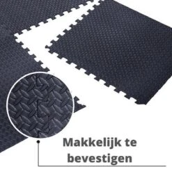 Merkloos Zwembadtegels - 4 + 2 GRATIS (6 Stuks, +/- 1m2) - Rubber Ondertegels Zwart - Bescherming Tegels - Vloertegels - Ondervloer - Puzzel Mat - 40CM X 40CM - Ondergrond - Zwembad Tegels - Fitness - Zwembad -Auto-Onderdelen 1200x1200 770