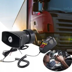 Merkloos Noodsirene - Luchthoorn - Auto Sirene - 12V - Toeter - Complete Set - Gas Toeter - Hoorn - Megafoon - Zwart -Auto-Onderdelen 1200x1200 849