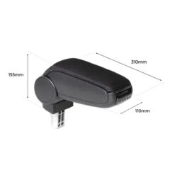 Cargoods Armsteun Geschikt Voor Peugeot 208 2012-2019 - Zwart Stof - Op Maat -Auto-Onderdelen 1200x1200 875