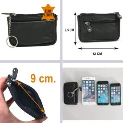 Safekeepers Sleuteletuis - Sleuteletui Met Rits - Sleuteletui Dames En Heren - 2 Stuks - Zwart En Kroko Bruin -Auto-Onderdelen 1200x1200 899