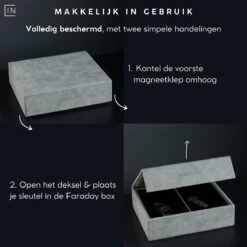 Inside Safe Faraday Box Autosleutel - Ivory White - Autosleutel RFID Antidiefstal - Keyless Entry Hoesje - 2 Stuks - RFID Beschermhoes Autosleutel -Auto-Onderdelen 1200x1200 930